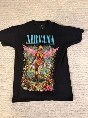Nirvana 2016 Forest Print Men's T-Shirt Size S.